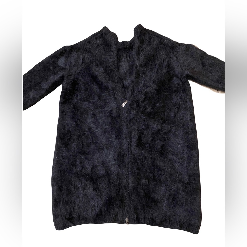 Miu Miu Angora Zip Up Cardigan